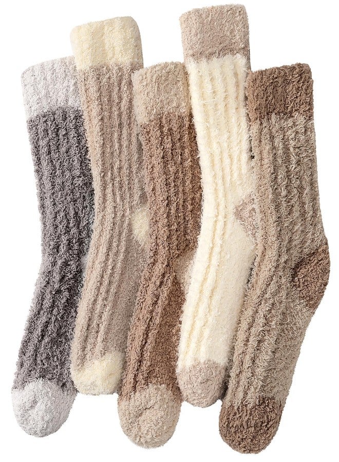 Tavaleu Fuzzy Socks for Women, Fluffy Socks Women, Winter Cozy Sock, Warm Slipper Home Sleeping Sock for Womens - Image 1